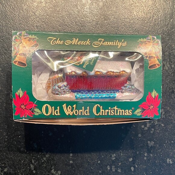 Old World Chrismas Covered Bridge Ornament - Picture 6 of 7